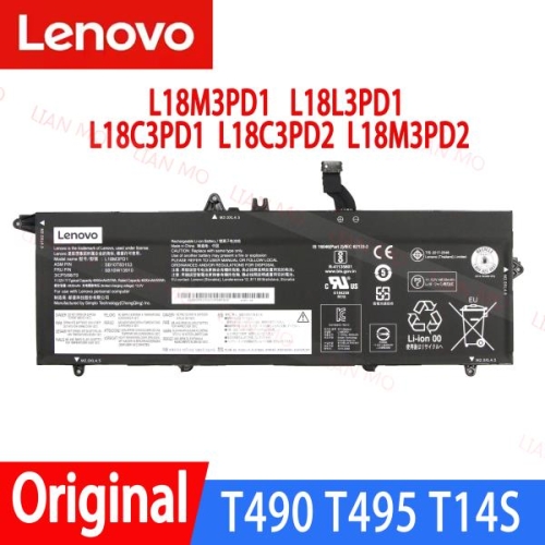 레노버 씽크패드 T490s T14S 배터리 L18L3PD1 02DL013 5B10W13909
