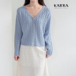 카라임플란트 KARRA 77까지클리어브이넥가디건_KB3SCD037A