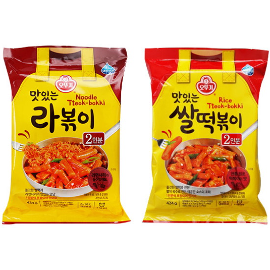 오뚜기 맛있는 라볶이 434g+맛있는 쌀떡볶이 424g