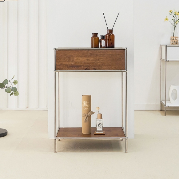 가구리빙 페스토 고무나무 원목 높은형 콘솔 600_이미지