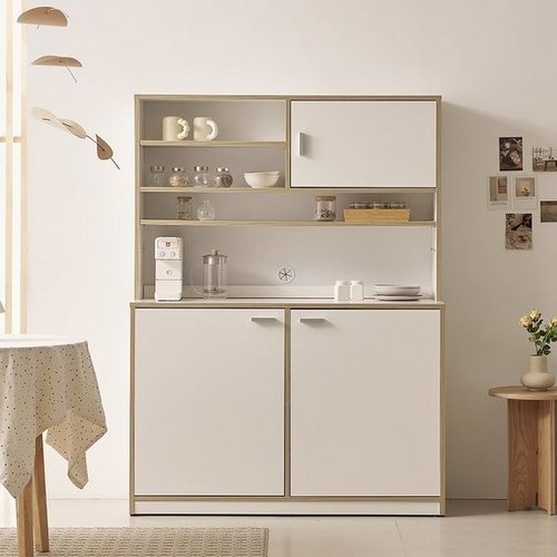 나무뜰 시크레 E0등급 폭깊은 주방 수납장 상부장 세트 1200