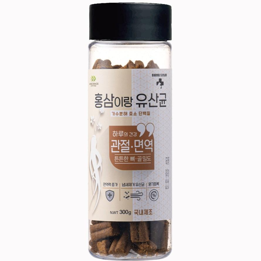 에이케이사이언스 레디펫고 홍삼이랑 유산균 관절 면역 300g (1개)_이미지