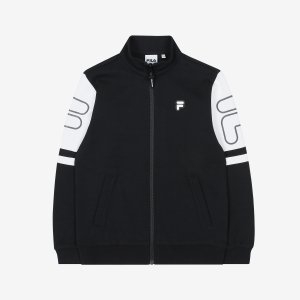 휠라키즈 남여공용 3D F 로고 트레이닝 세트 상의 FK2FTB3502X_BKK BKK 120_이미지