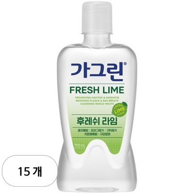 동아제약 가그린 라임 750ml (15개)