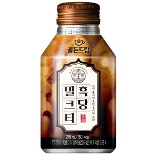  해태음료 골든드랍 흑당 밀크티 270ml [6개]