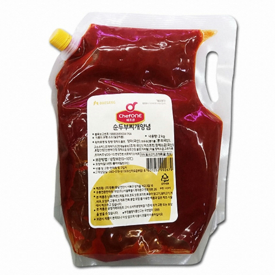 쉐프원 순두부찌개양념 2kg