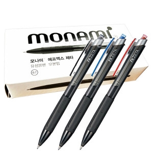 모나미 FX ZETA 유성 볼펜 12자루 0.7mm OMB