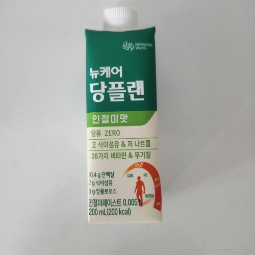 대상웰라이프 뉴케어 당플랜 인절미맛 200ml (90개)