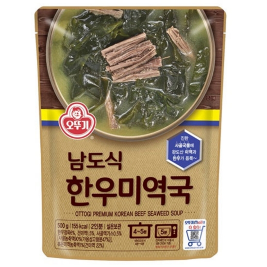 오뚜기 남도식 한우미역국 500g이미지입니다. 누르면 해당 게시물로 새창이동합니다.