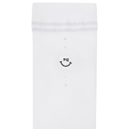 파리게이츠 스마일 글리터 라인 니삭스 521E7SC053_WH_이미지