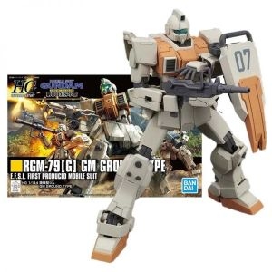 반다이 피규어 건담 모델 키트 피규어 HG 1/144 RGM-79G GM 그라운드 타입 모바일 슈트 건프라 액션 피규_이미지