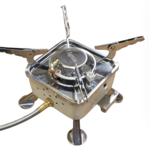 이그니스 이소가스 캠핑 호스버너 미니 스토브 아이보리