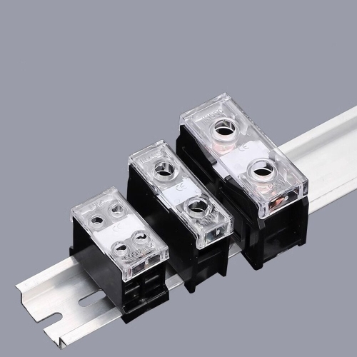 Din 레일 터미널 황동 핀 정션 30A/60A 고전류 2/3 박스 전기 블록 IN20BK 분할 IN12BK 연결 600V 1Pcs