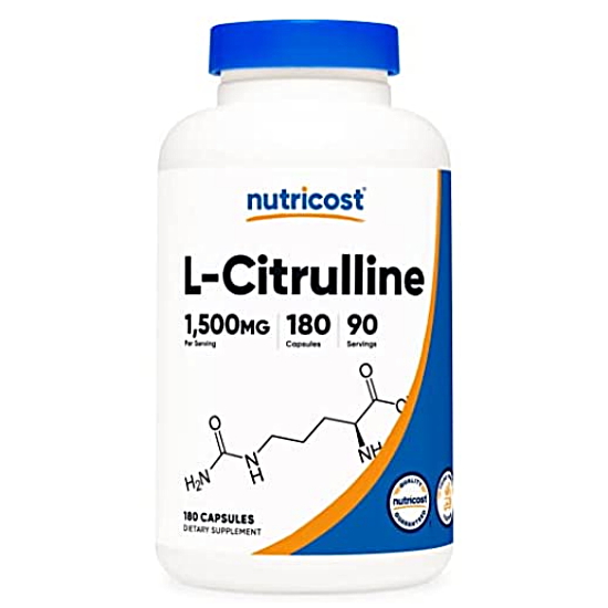 뉴트리코스트 L-시트룰린 1500mg 180캡슐 (해외) (2개)