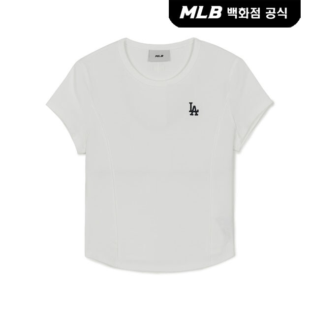 여성용 베이직 슬림핏 반팔 티셔츠 LA다저스 3FTSB1163-07WHS