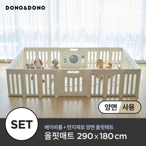 에센루 도노도노 튼튼 밀림방지 베이비룸 자이언트 + 투톤 한판 매트 290cm