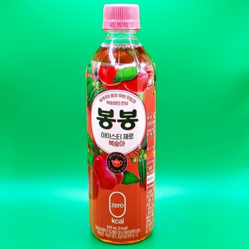 해태음료 봉봉 아이스티 제로 복숭아 500ml (18개)