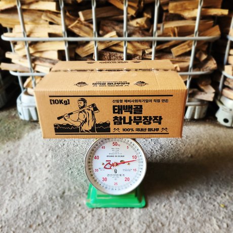 늘푸른 태백골 참나무 장작 10Kg