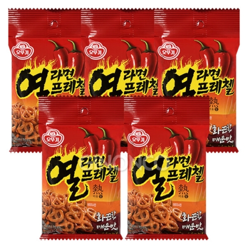 오뚜기 열라면 프레첼 50g (5개)