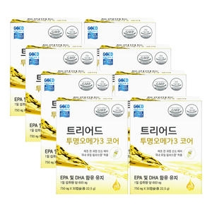 셀로닉스 트리어드 투명 오메가3 코어 750mg 30캡슐 (8개)_이미지