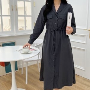 스위트플러스 스트링 남방 원피스 임부복