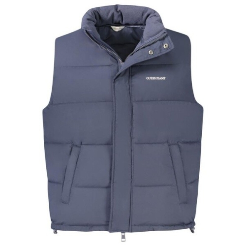 게스 남자 패딩 베스트 Blu Polyester 남성 125829 조끼 겨울 방한