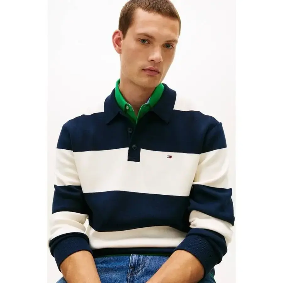 타미힐피거 남성 풀 밀라노 롱 슬리브 폴로 T12G0KPN060MT10A4 EB 151208