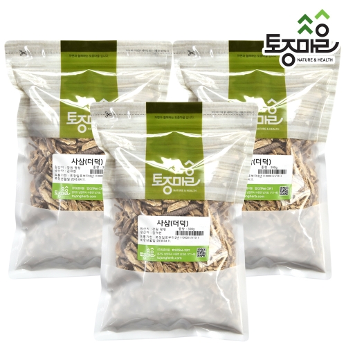  토종마을 국산 더덕 양유,사삼 300g X 3개