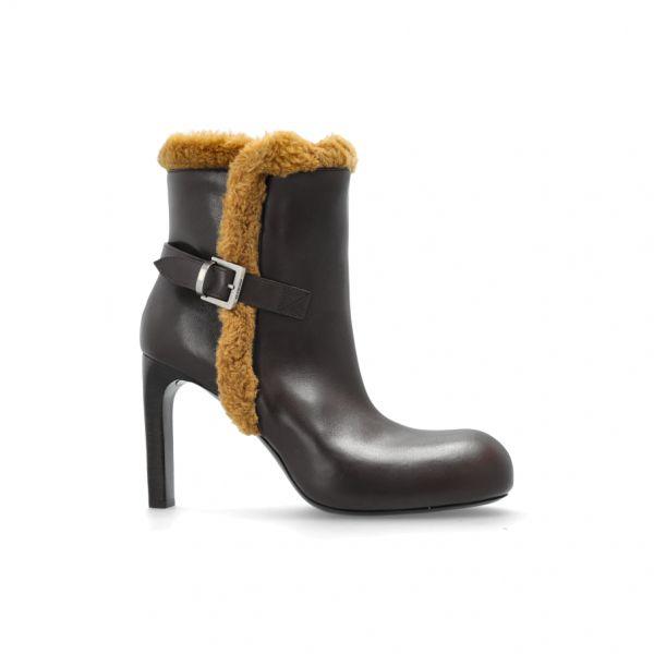 발렌시아가 우먼 Fargo Bootie H100 힐 앵클 부츠 854108 WBEA3-2580_이미지