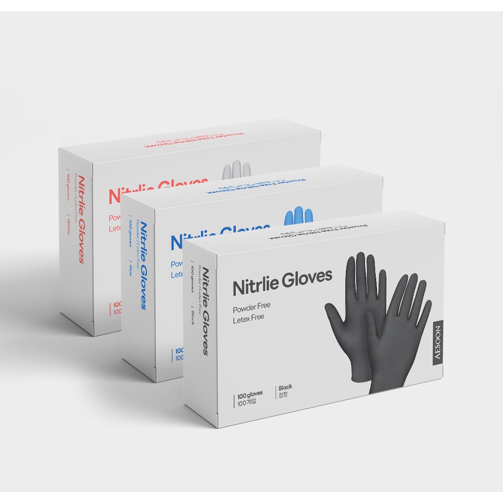 애순 니트릴 장갑 100매