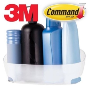3M 3M 코멘드 고급 강화플라스틱 욕실 샤워선반