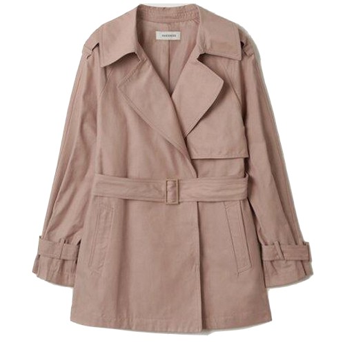 쉬즈미스 벨티드 하프 트렌치 코트 SWWBYL11010_이미지