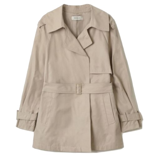 쉬즈미스 벨티드 하프 트렌치 코트 SWWBYL11010_이미지