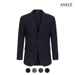  ANDZ 이모션 임팩트 트윌 조직 슬림핏 투버튼 싱글 자켓_BZB5SB1301 95 BK