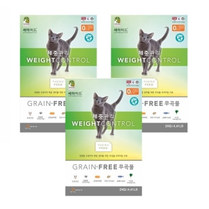대주펫푸드 세라피드 그레인프리 체중관리 2kg (3개)