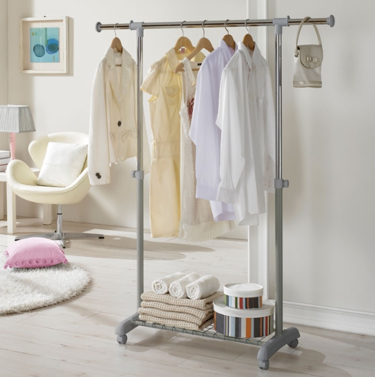 왕자행거 이동식 조절 선반 행거_이미지