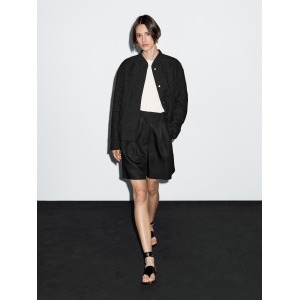 마시모두띠 코튼 오버사이즈 봄버 자켓 Schwarz 6782/883 390530