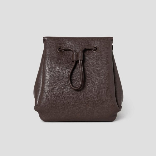 Less Bag_3 스몰 가죽 백팩 브라운 BE61D3M84D