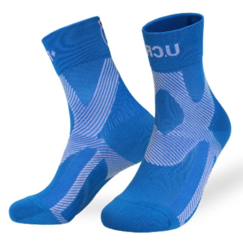 UCR 아킬레스 컴프레션 자전거 숏양말 (블루)