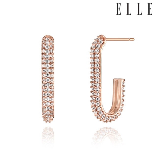 엘르쥬얼리  14K 포이즌 큐빅 귀걸이 gold pin ELGPEE454