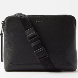 폴스미스 시그니처 스트라이프 캔버스 레더 바디 크로스백 72146241_이미지