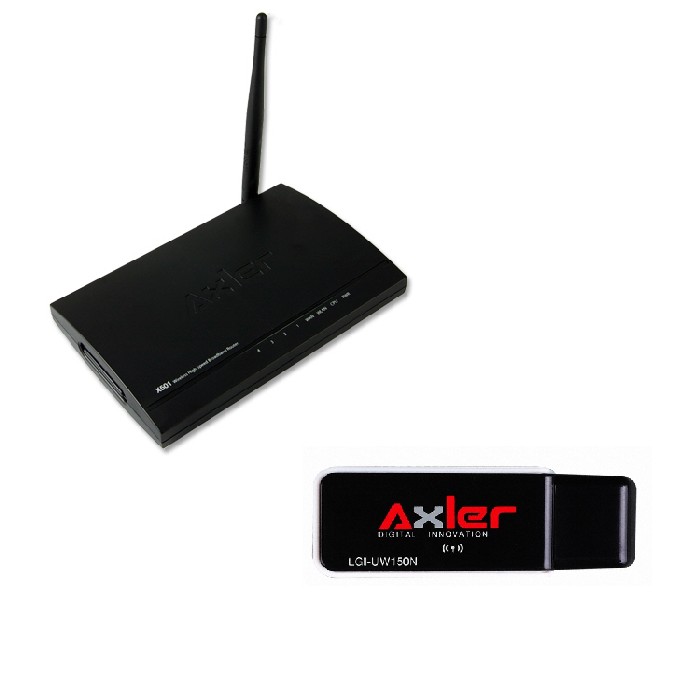 LG상사 Axler X501 공유기 패키지 (+ LGI-UW150N USB 2.0 무선랜카드)_이미지