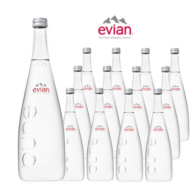 에비앙 생수 글라스 750ml (36개)_이미지
