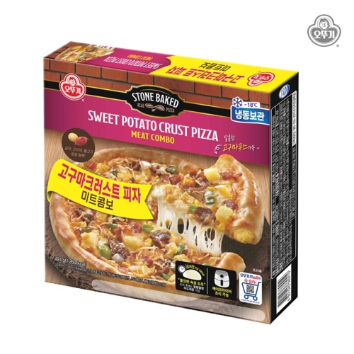 오뚜기 미트콤보 고구마 크러스트 피자 497g (4개)_이미지