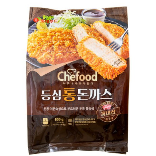 롯데웰푸드 쉐푸드 등심 통 돈까스 600g이미지입니다. 누르면 해당 게시물로 새창이동합니다.