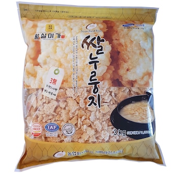 가바라이스영농조합 황실미가 쌀 <b>누룽지</b> <b>3kg</b>