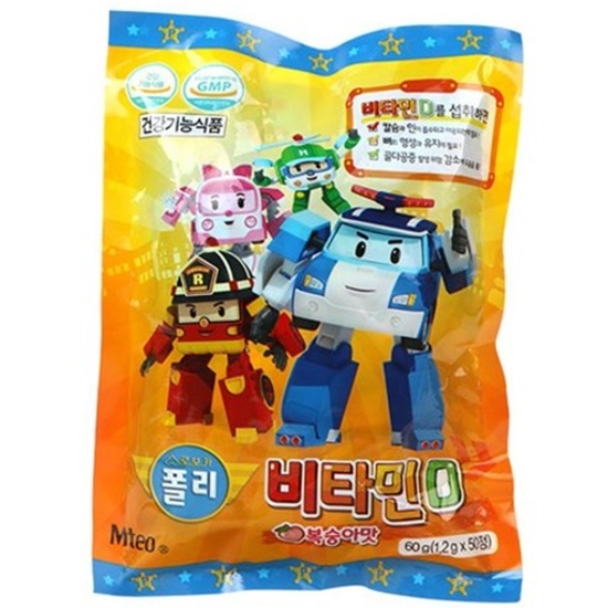 로보카폴리 비타민D 복숭아맛 50정