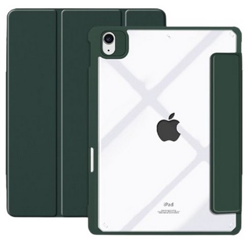 아이엠듀 iPad Air 5세대 애플펜슬 수납 스마트커버 클리어 케이스 커버분리형_이미지
