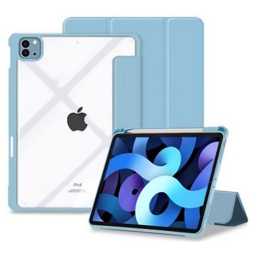 아이엠듀 iPad Air 5세대 애플펜슬 수납 스마트커버 클리어 케이스 커버분리형_이미지