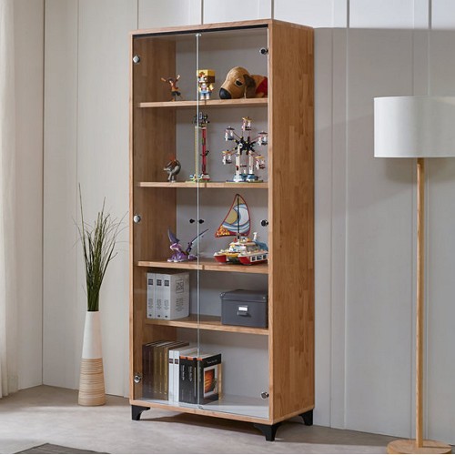 하이플러스가구 프라하 키높은 유리 장식장 800_이미지